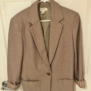 J.Crew Sand / Tan Boyfriend Oversized Blazer